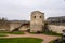 Lukovka Tower Izborsk Fortress. Izborsk Pskov Oblast. Historical places of Russia. The old ruined fortress.