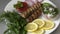 Lula kebab with fresh herbs