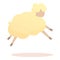 Lullaby dream sheep icon cartoon vector. Cloud dream