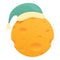 Lullaby moon sleep hat icon cartoon vector. Kid bed