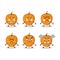 Lulo fruit cartoon character with various angry expressions