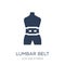 Lumbar belt icon. Trendy flat vector Lumbar belt icon on white b