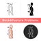 Lumbar lordosis icon