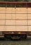 Lumber Loaded Railroad Car Transportation Boxcar Contruction Mat