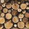 Lumber Timber Trunk Firewood Woodpile Logging Concept