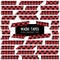 Lumberjack Buffalo Plaid Red and Black Washi Tape Vector Strips.