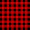 Lumberjack Buffalo Plaid Seamless Pattern. Red and Black Lumberjack