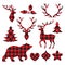 Lumberjack Buffalo Plaid Silhouettes