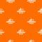 Lumberjack pattern vector orange