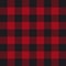 Lumberjack plaid pattern. Red and black lumberjack.