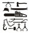 Lumberjack tools - pictogram