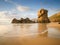 Lumeboo beach in Galicia in a sunny day