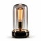 Lumina Luxe Glass Dome Lamp: Danish Golden Age Inspired Lighting