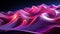 Luminescent Symphony: Pink & Purple Glowing Waves