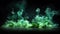 Luminescent Verdancy: Random Green Pointcloud Euphoria