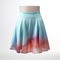 Luminous 3d Watercolor Skirt With Soft Shading And Smooth Surface