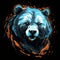 Luminous Bear: A Captivating Illustration Of Explosive Wildlife