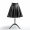 Luminous Black Leather Skirt: Classic Elegance With A Whirly Twist