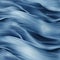 Luminous Denim Waves: Surrealistic Blue Water Image With Liquid Metal Aesthetics