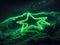 Luminous Emerald Cosmos: Green Neon Starlight in the Celestial Symphony