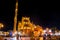 Luminous facade of the El Sahaba Mosque - a sign of the Old Market, Sharm El Sheikh, Egypt