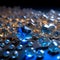 Luminous Facets: Mesmerizing Colors Illuminate Cut Quartz Crystals in Close-Up