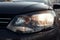 Luminous front dipped beam headlights cars