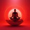 Luminous Meditation in Red (AI Generated)