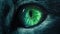 Luminous Mystery: Green Glowing Eyes Piercing the Night