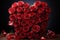 Luminous red roses forming a message of love with delicate illumination, valentine, dating and love proposal image