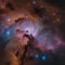 A luminous, sentient nebula resembling a cosmic river, flowing through the celestial plains3
