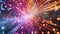 Luminous Symphony: Fiber Optic Light Ray Explosion