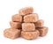 Lump brown cane sugar cubes