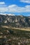 Lumpy Mountain Ridge with Giant Rock Outcroppings and Snow