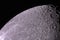 Lunar craters are photographed in kupon plan through the Newton system`s mirror telescope. Mid-range amateur astrophotography to