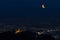 Lunar Eclipse over Chiangmai city.