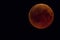 Lunar Eclipse: the phase of the blood moon completely covered by shadow of Earth from sun