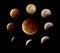 Lunar eclipse phases