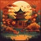 Lunar Festival Mid-Autumn Festival Image generated with artificial intilect