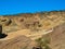 Lunar landscape of coarse and very light tufa and volcanic stones, in the Teno Mountains on the Canary Island of Tenerife.