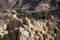 Lunar landscape in Moon Valley, La Paz, Bolivia