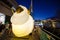 Lunar Lantern `The Sheep` is zodiac symbol of Sheep will be illuminated from dusk at Circular Quay by Artist Alexandra Sommer.