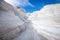 The lunar like landscape of the Sarakiniko beach area, Milos, Cyclades, Greece