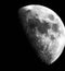 Lunar Moon Waxing Gibbous at 57% illuminated