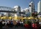 Lunch on the patio at Granville Island