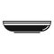 Lunch plate icon simple vector. Dinner dish