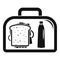 Lunch sandwich box icon, simple style
