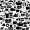 Lunch seamless pattern background icon