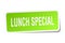 Lunch special square sticker