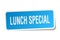 lunch special square sticker